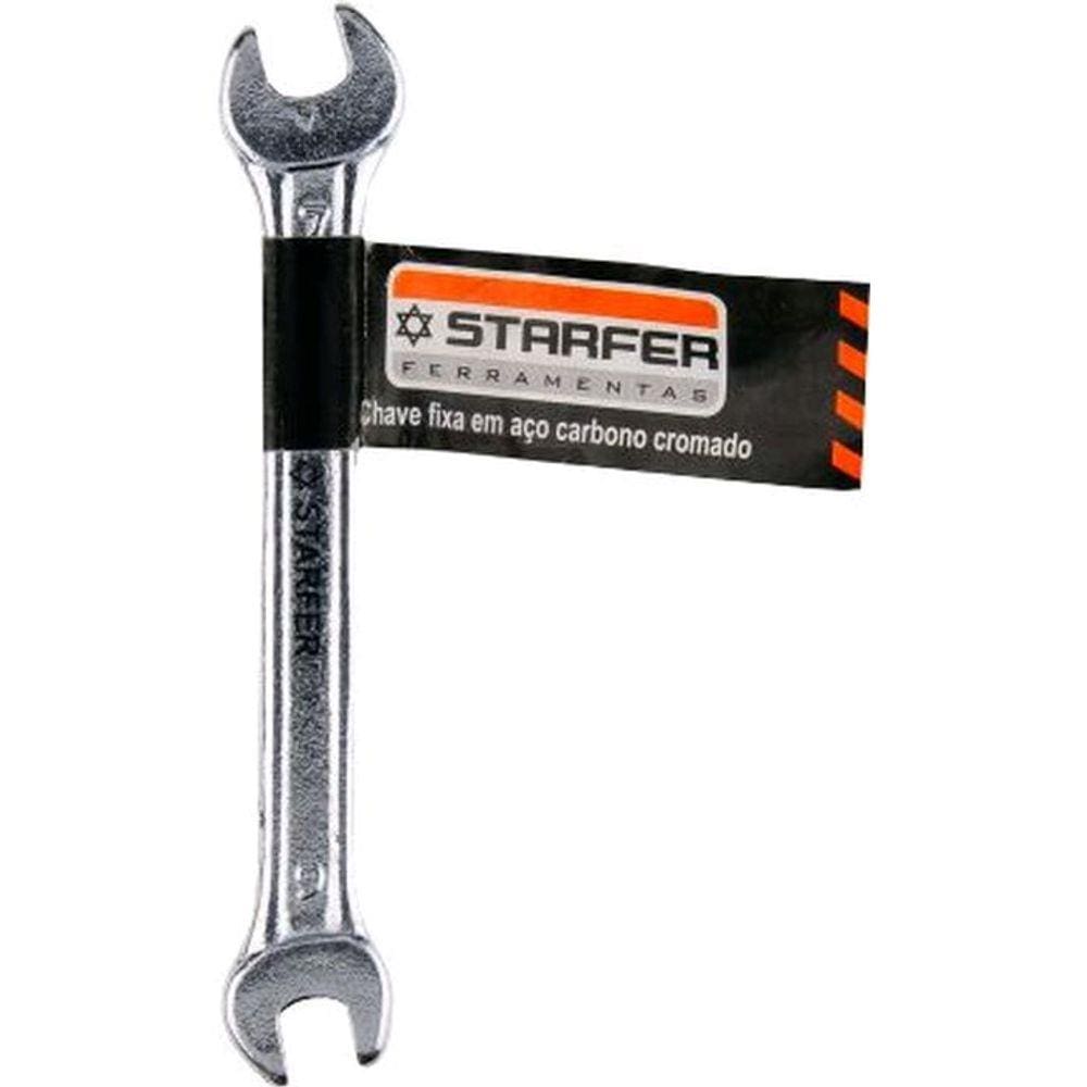 Chave Fixa Em Aço Carbono Starfer 10x11mm