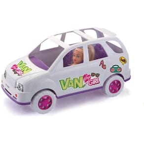 Boneca Barbie Com Carro Fiat 500 Mattel Gxr57