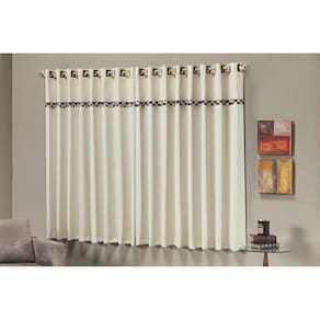 Cortina Porta Balcão Thierry 2,00x2,30 Varão Simples Oxford