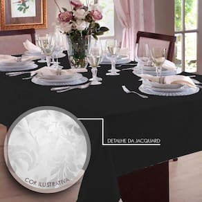 Toalha De Mesa Jacquard 4 Lugares | Admirare