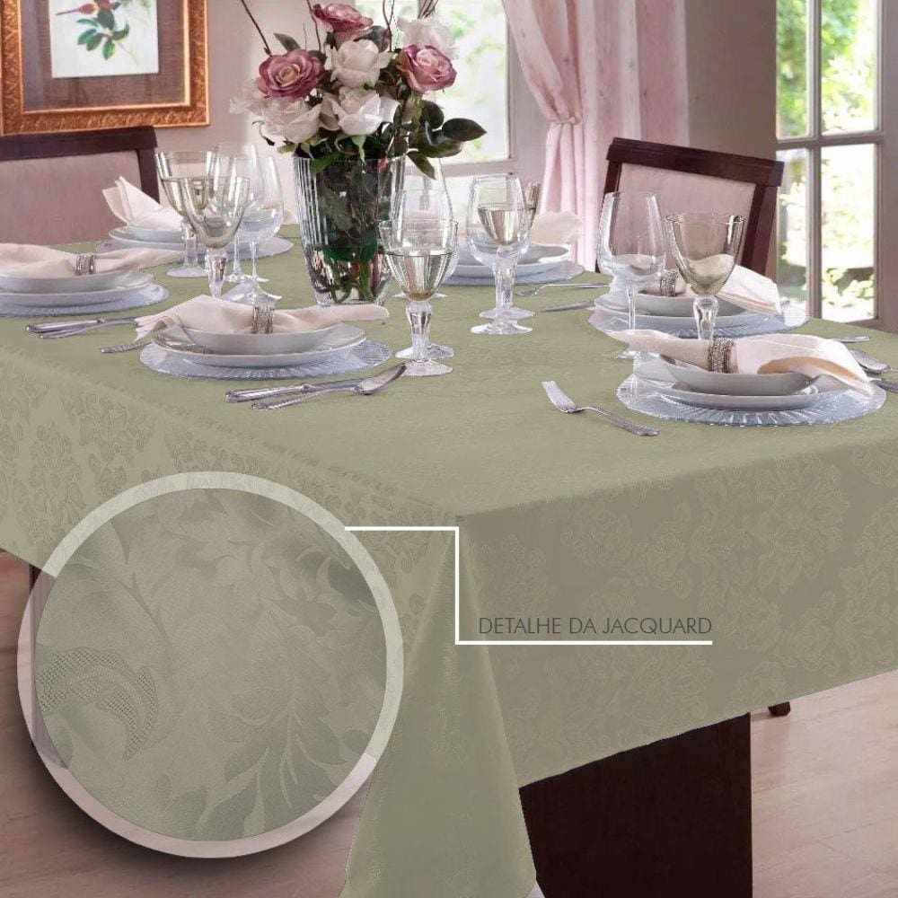 Toalha De Mesa Jacquard 4 Lugares | Admirare