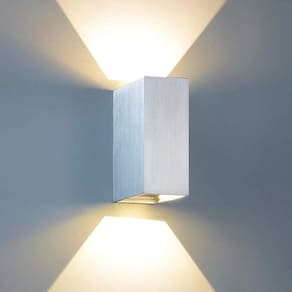 Arandela de Alumínio Brick 10cmx5cmx12cm Bella Iluminação Branco