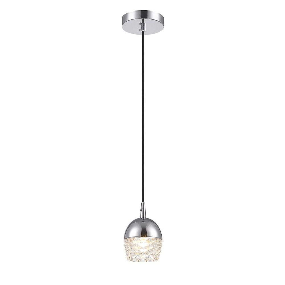Pendente Para Mesa De Centro Cromado Pe-038/1.10C 1Xg9 10Cm