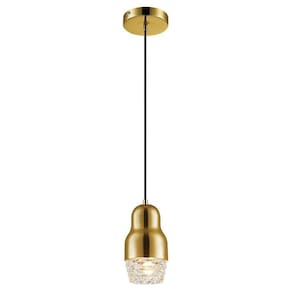 Pendente Para Mesa De Centro Dourado Pe-037/1.10Dou 1Xg9 10Cm