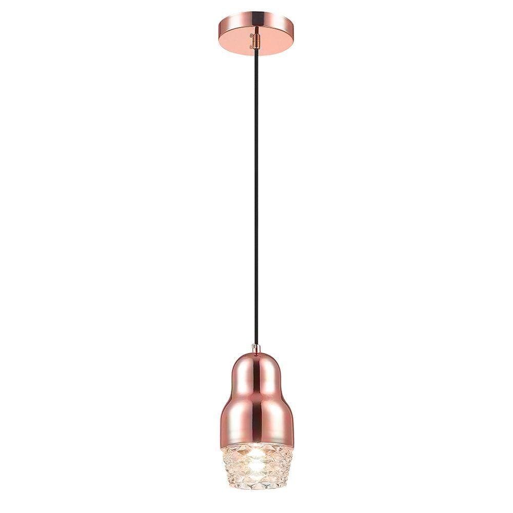 Pendente Para Mesa De Centro Rosè Pe-037/1.10Or 1Xg9 10Cm