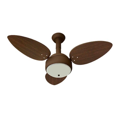 imagem-Ventilador de Teto Miray Marrom com 3 Pás Tabaco - Ventidelta - 110v