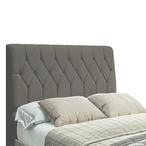 Cabeceira Para Cama Box Casal Istambul Dobuê 1.40m Com Capitonê Chocolate Suede