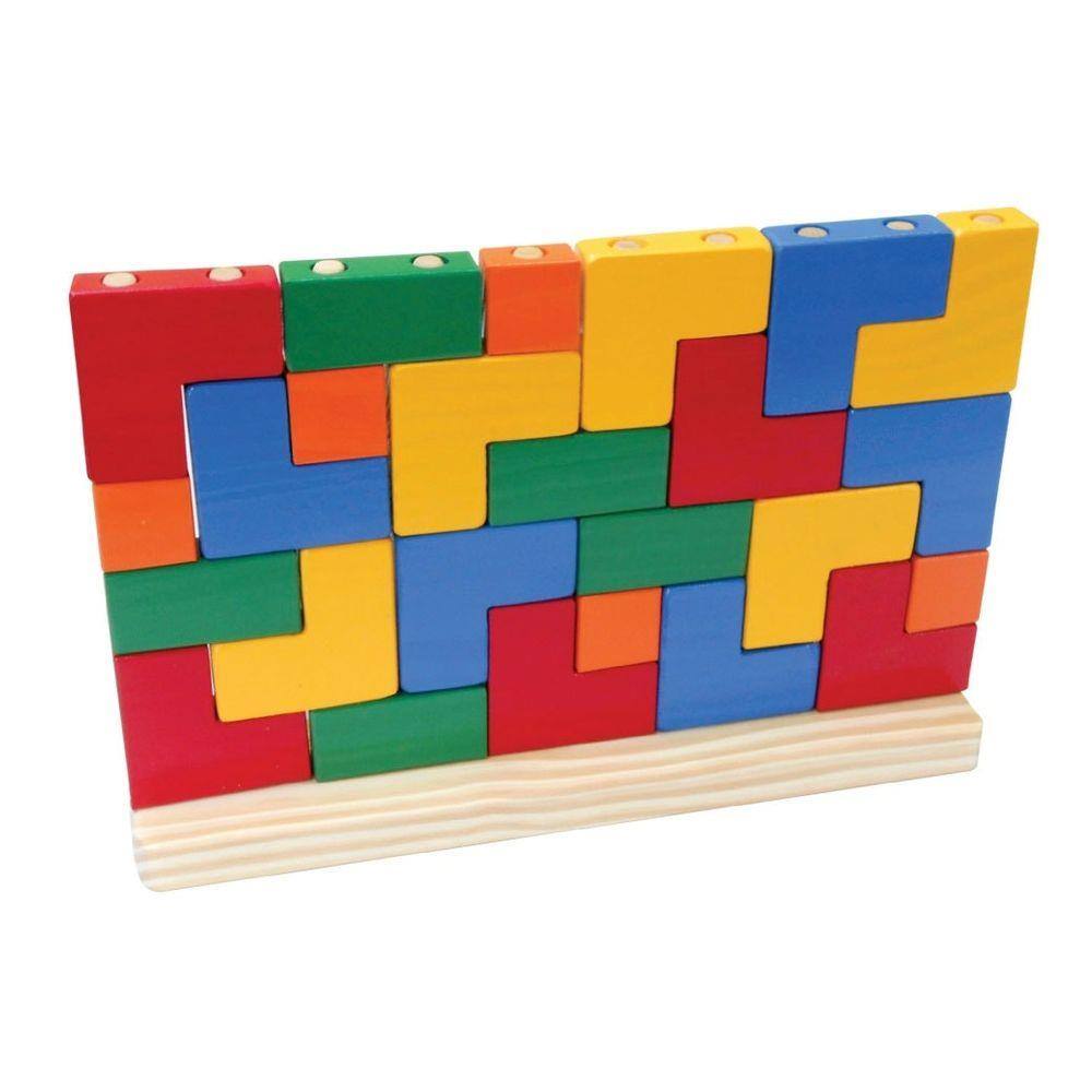 Brinquedos Educativos - Blocos De Encaixe 25 Peças