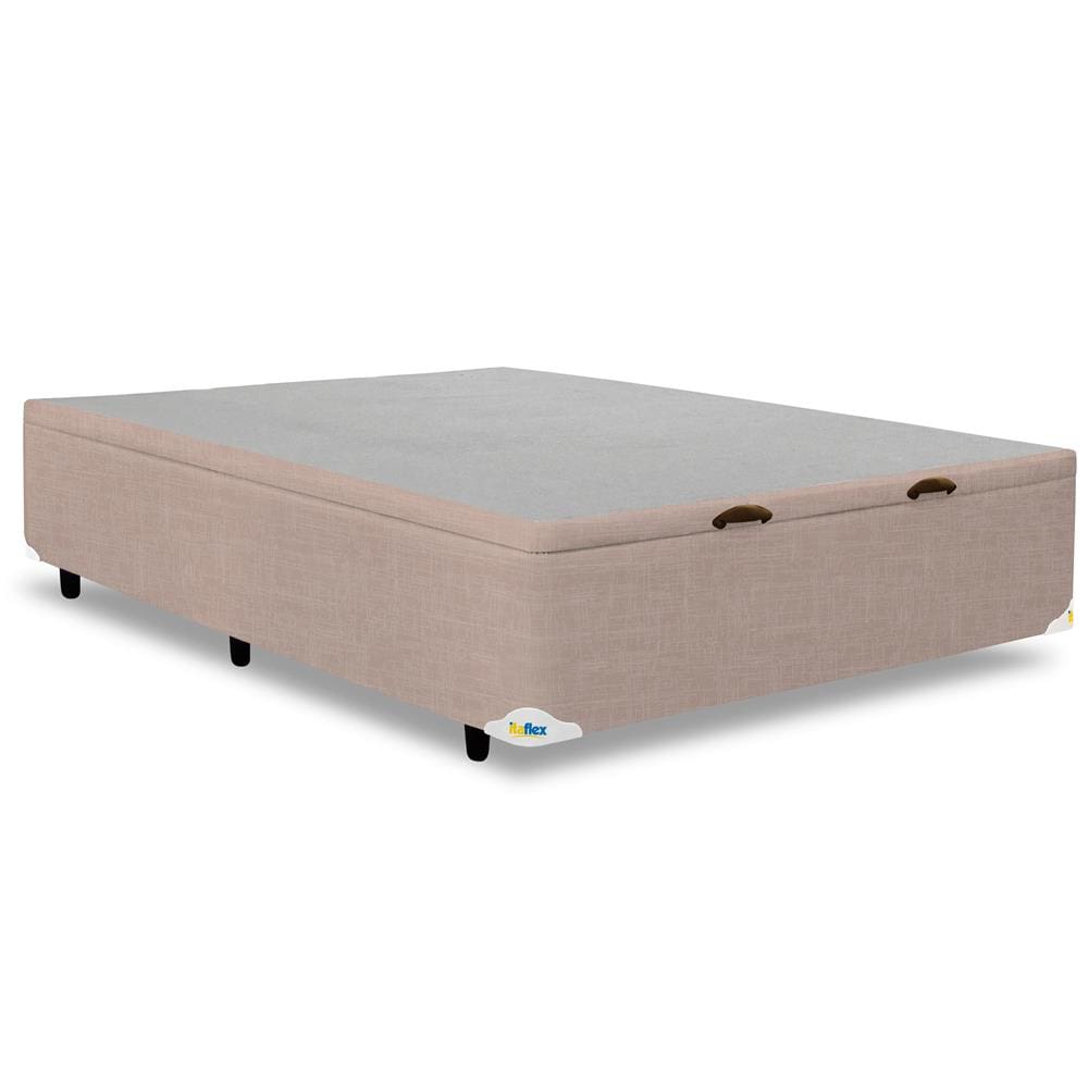 Base Box para Colchão de Casal Itaflex Universal com Baú 40,5x138x188 cm - Cappuccino