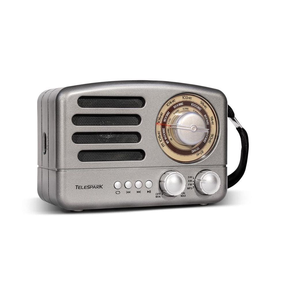 Rádio Portátil MP3 Telespark Rodstar Cinza