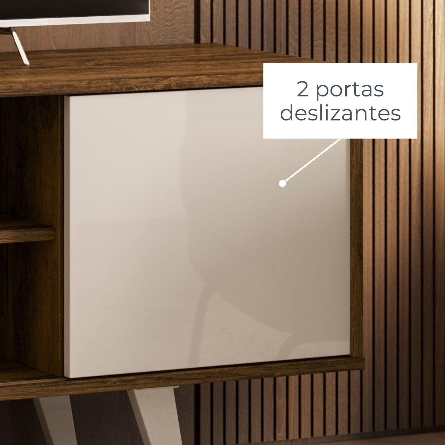 Rack Madetec Lisboa 136cm Suporta TV | Ponto