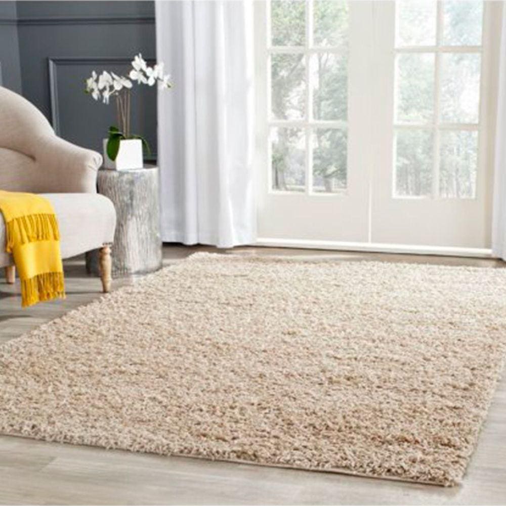 Tapete Furry Bege Casa Dona 100X150