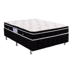 Conjunto Cama Box Light com Colchão Casal Molas Nanolastic Physical (23x138x188)