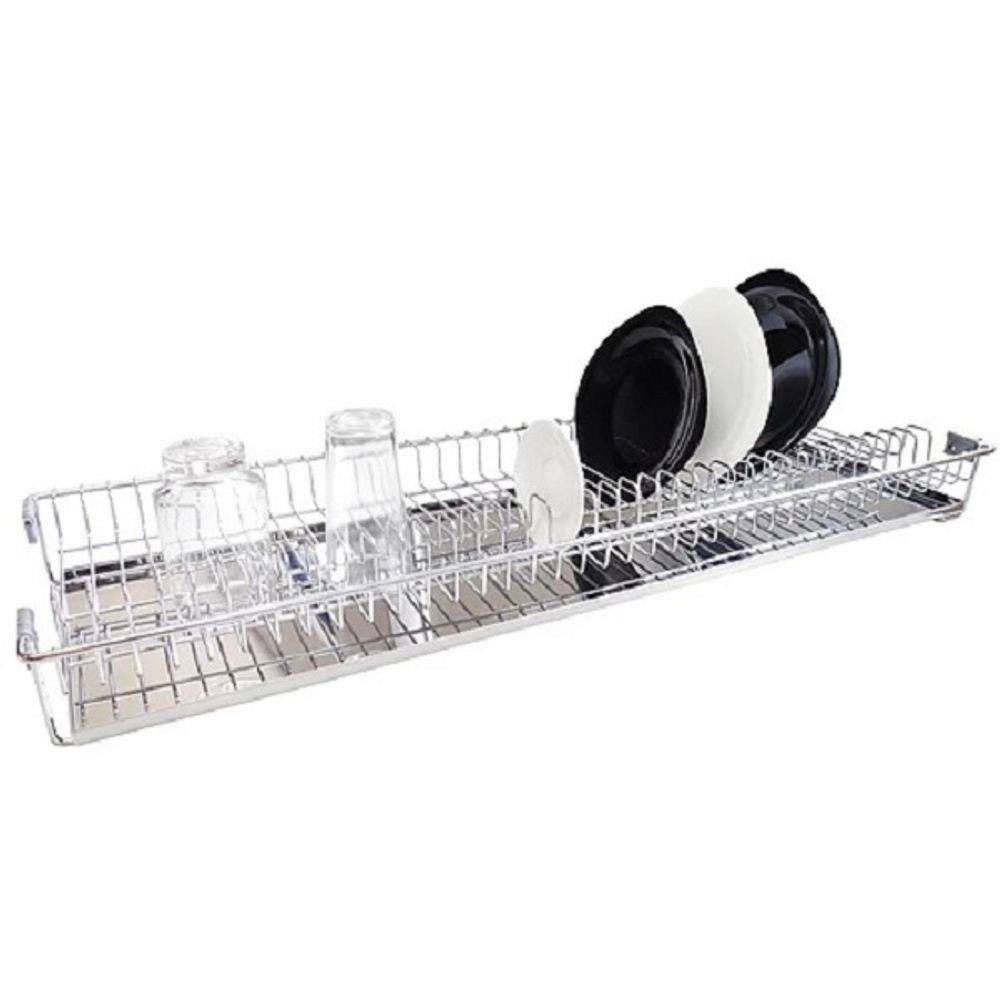 Escorredor de Embutir Fixo 67cm Cromado Com Bandeja Jomer 8731