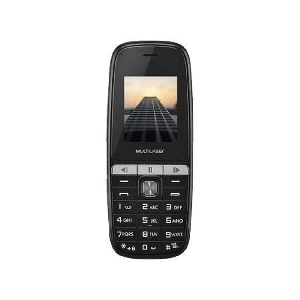 Celular Up Play Dual Chip Preto Tela 1,8 Com Bluetooth P9076