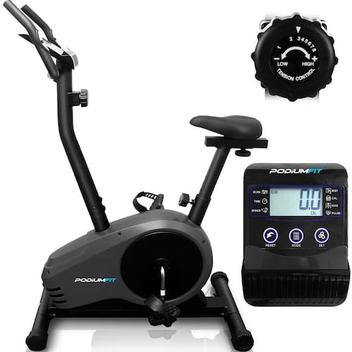 imagem-Bicicleta Ergométrica PodiumFit V300 - Magnética - 8cargas - Max150Kg - Silenciosa