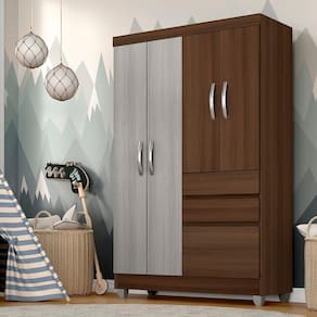 Guarda Roupa Solteiro Lia 4 Portas - Moveis Arapongas