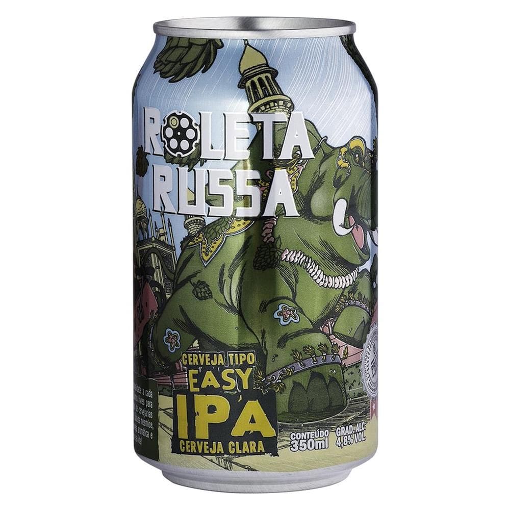 Cerveja Artesanal Roleta Russa Easy IPA Lata 350ml