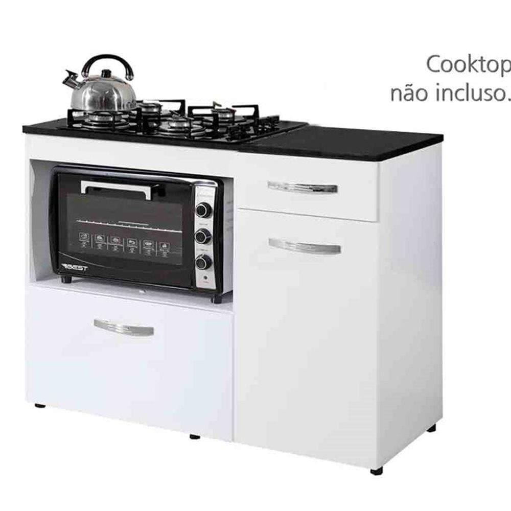 Balcão Cooktop Violeta Basculante P/ Fogão 4 Bocas - kaiki Móveis
