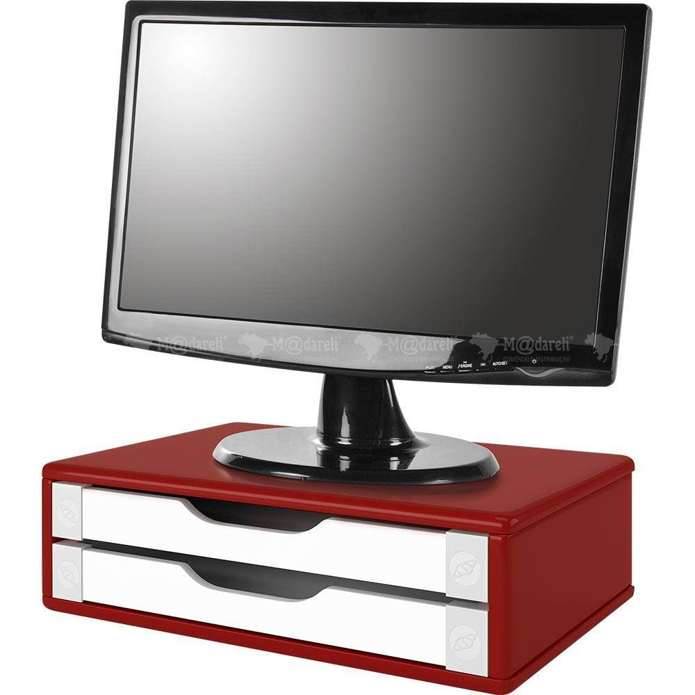 Suporte para Monitor 2 Gavetas Linha Color