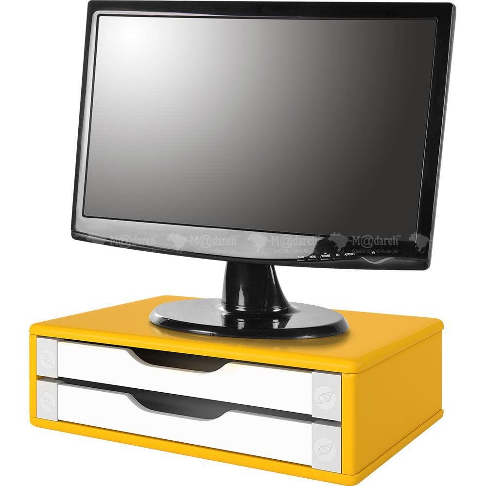 Suporte para Monitor 2 Gavetas Linha Color