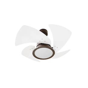 Ventilador de Teto Tornado Venti-Delta Led 4 Pás 130w Marrom/Branco