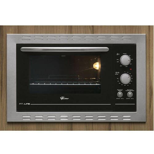 imagem-Forno Eletrico Fischer Fit Line Embutir 44L Frontal Inox  - 127V - Forno Elétrico de Embutir