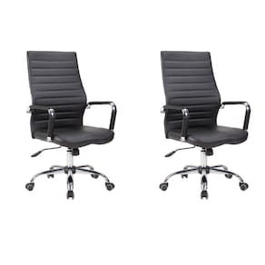 Conjunto com 2 Cadeiras de Escritório Diretor Cleaner