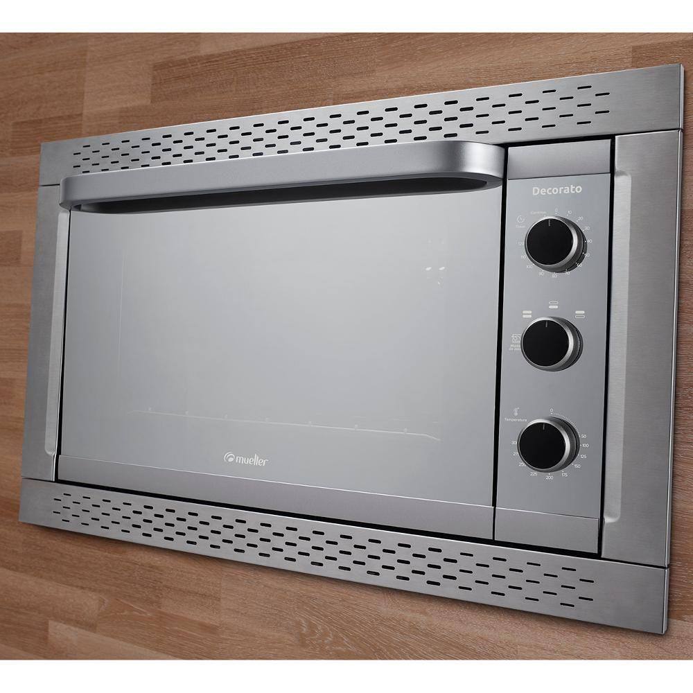 Forno Elétrico de Embutir Mueller 44 Litros, Decorato, Inox