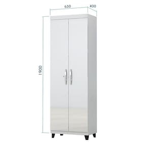 Armário Multiuso Asteca c/ 2 Portas e 5 Prateleiras - Valdemóveis