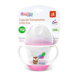 Copo de Trein Little Fox - Rosa- Comtac Kids-4175
