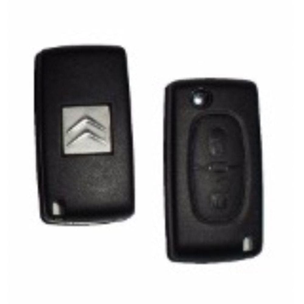 Chave Canivete 2 Botoes Citroen Carcaça Com Lamina.
