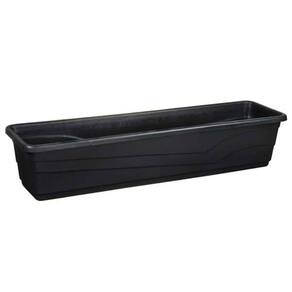 Vaso Floreira Jardineira 80 x 21 cm - 23 Litros - Cor Preta