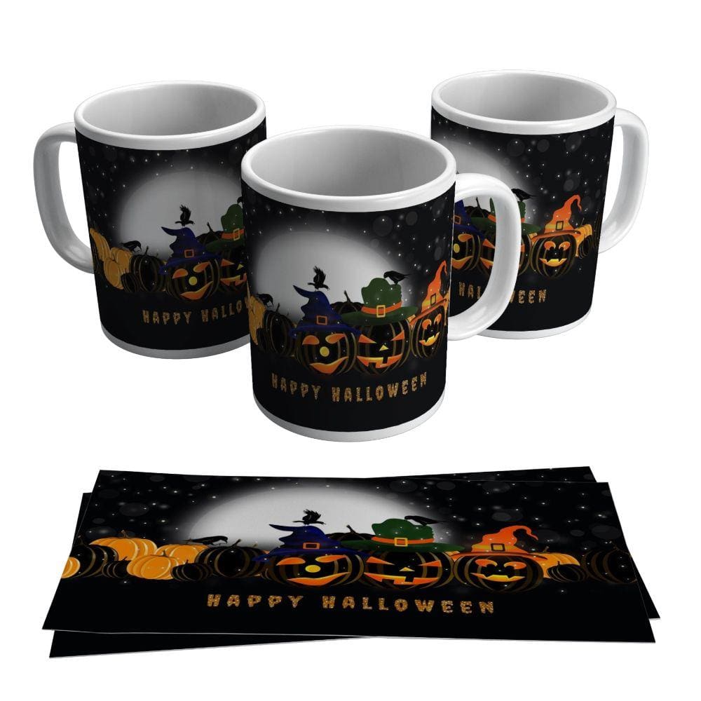 Caneca Dia das Bruxas Happy Halloween Abóbora Presente