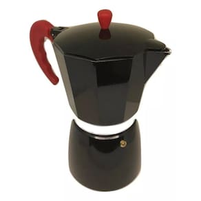 Cafeteira Italiana Aluminio Preta 3 Xícaras Cafés 150 Ml