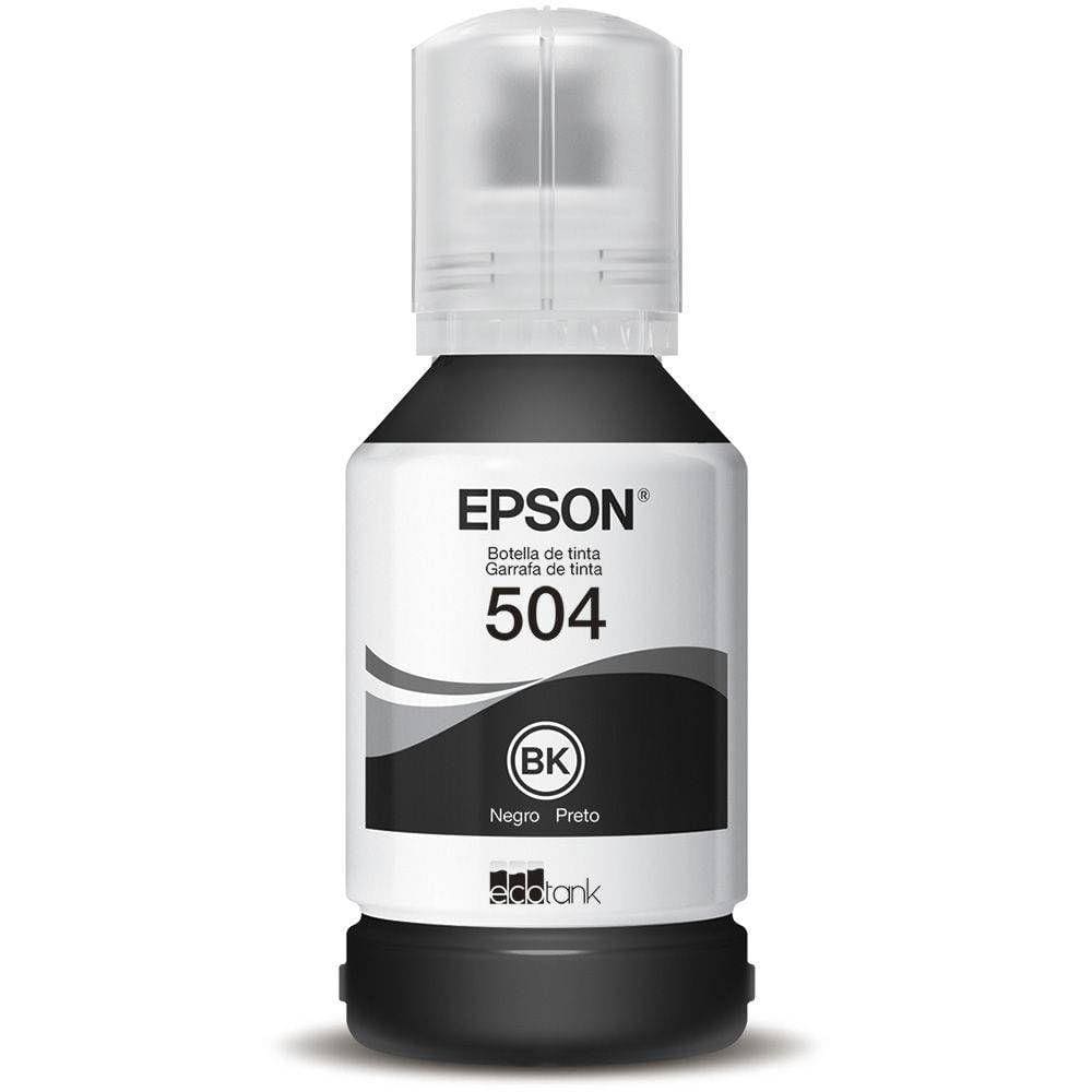 Refil de Tinta EPSON T504 Preto para L4150 L4160 L6161 L6171 L6191