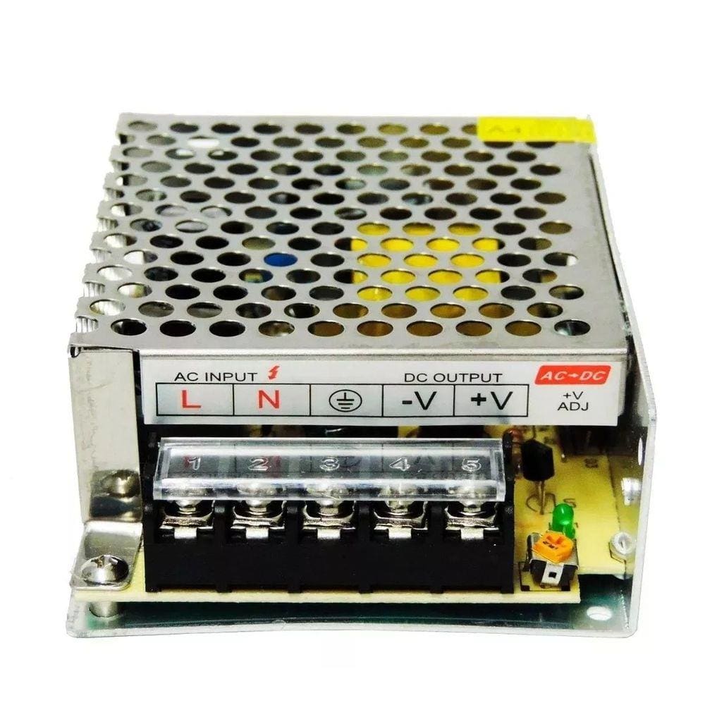 Fonte Chaveada 12v 5a 60w Para Cftv Fita Led Som Automotivo