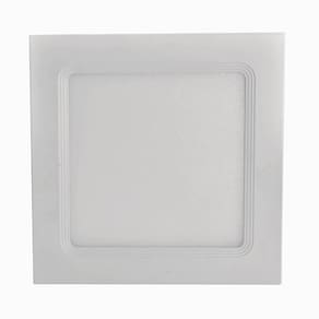 Plafon de Embutir Slim LED Quadrado 24W Bronzearte 3000K Luz Amarela