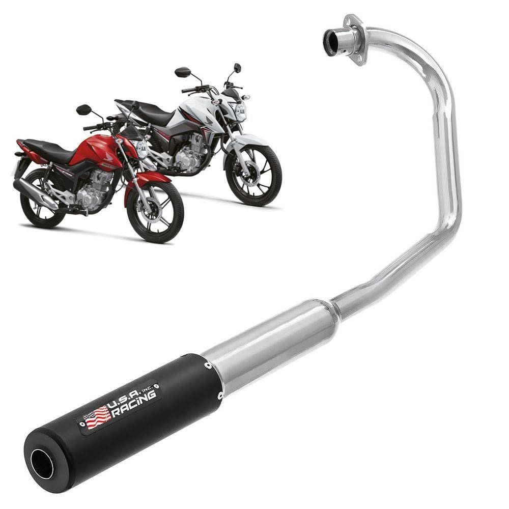 Escapamento Moto Esportivo Titan 125 2000/04 Ks Fan 125 2005/08