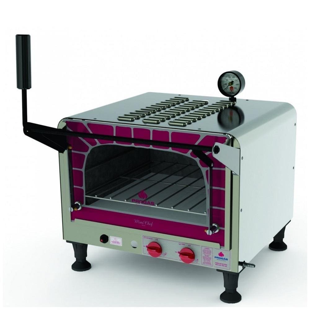 Forno a Gás Refratário Progás 404L Inox Mini Chef