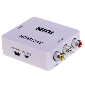 Adaptador Conversor Hdmi Para Rca Av Vídeo Tv Lcd Pc Ps3 Dvd