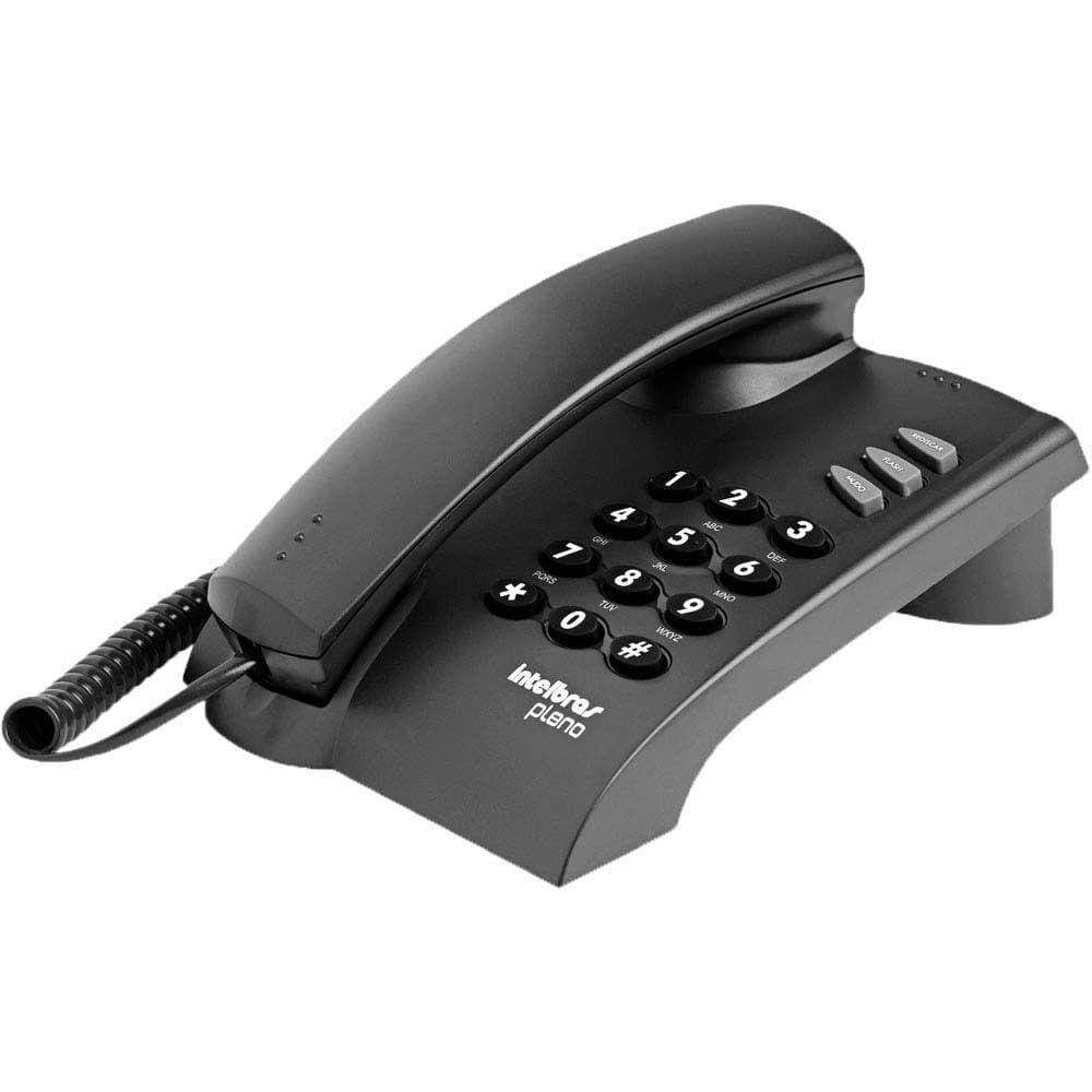 Telefone com fio Intelbras Pleno preto