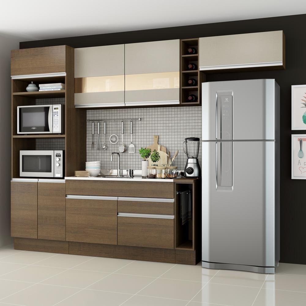 Cozinha Completa Safira com Armário e Balcão