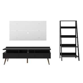 Conjunto Sala de Estar Madesa Rack Londres, Painel e Estante