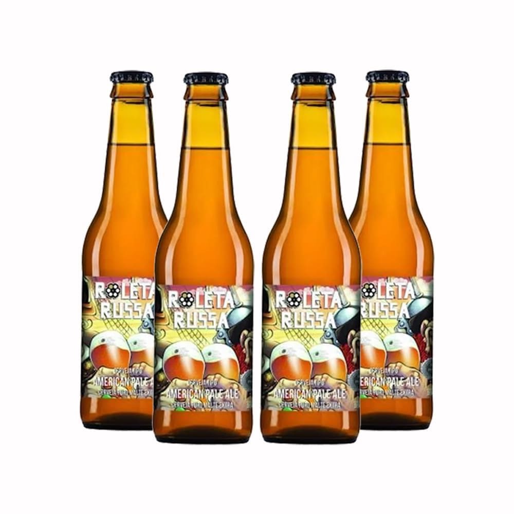 Pack 4 cervejas Roleta Russa Apa 355ml