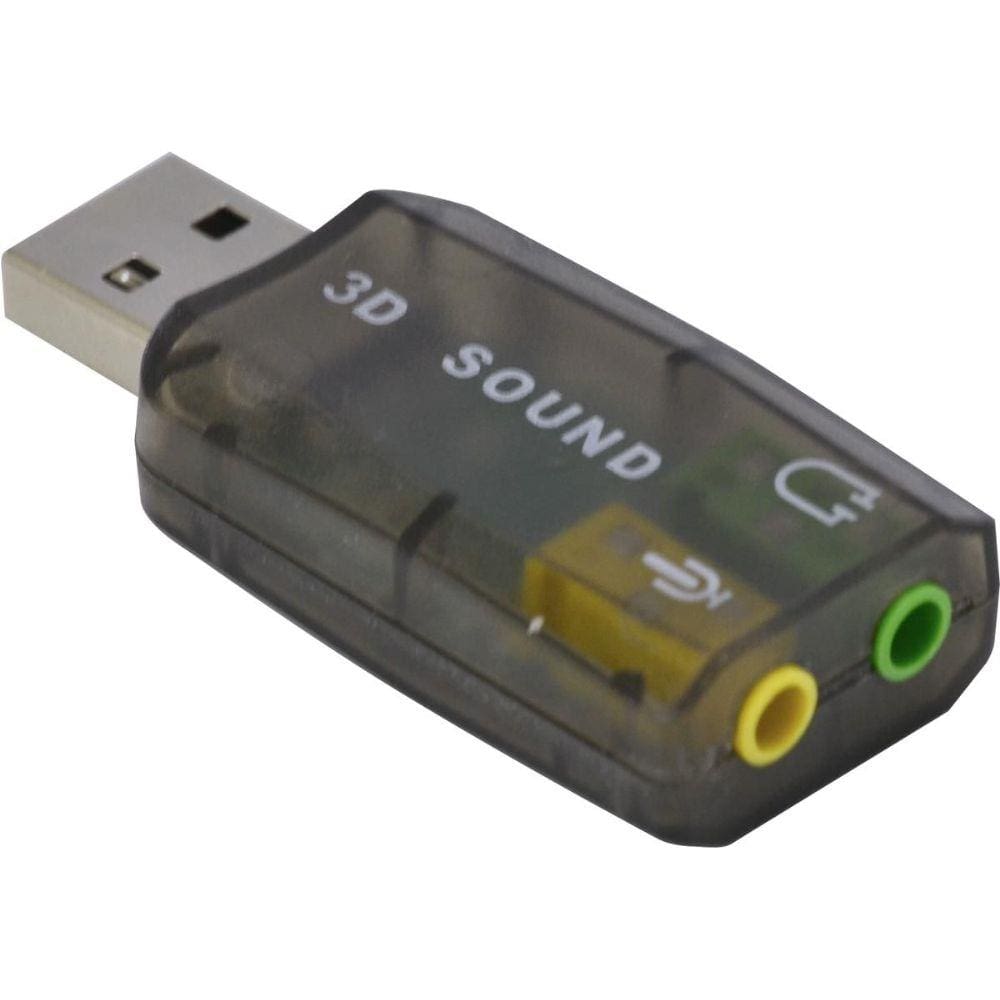 Adaptador Placa De Som Usb 5.1 Canais Virtual Ausb51