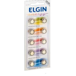 Bateria Elgin Lr54 1.5v com 30 Unidades Ag10 Lr1130