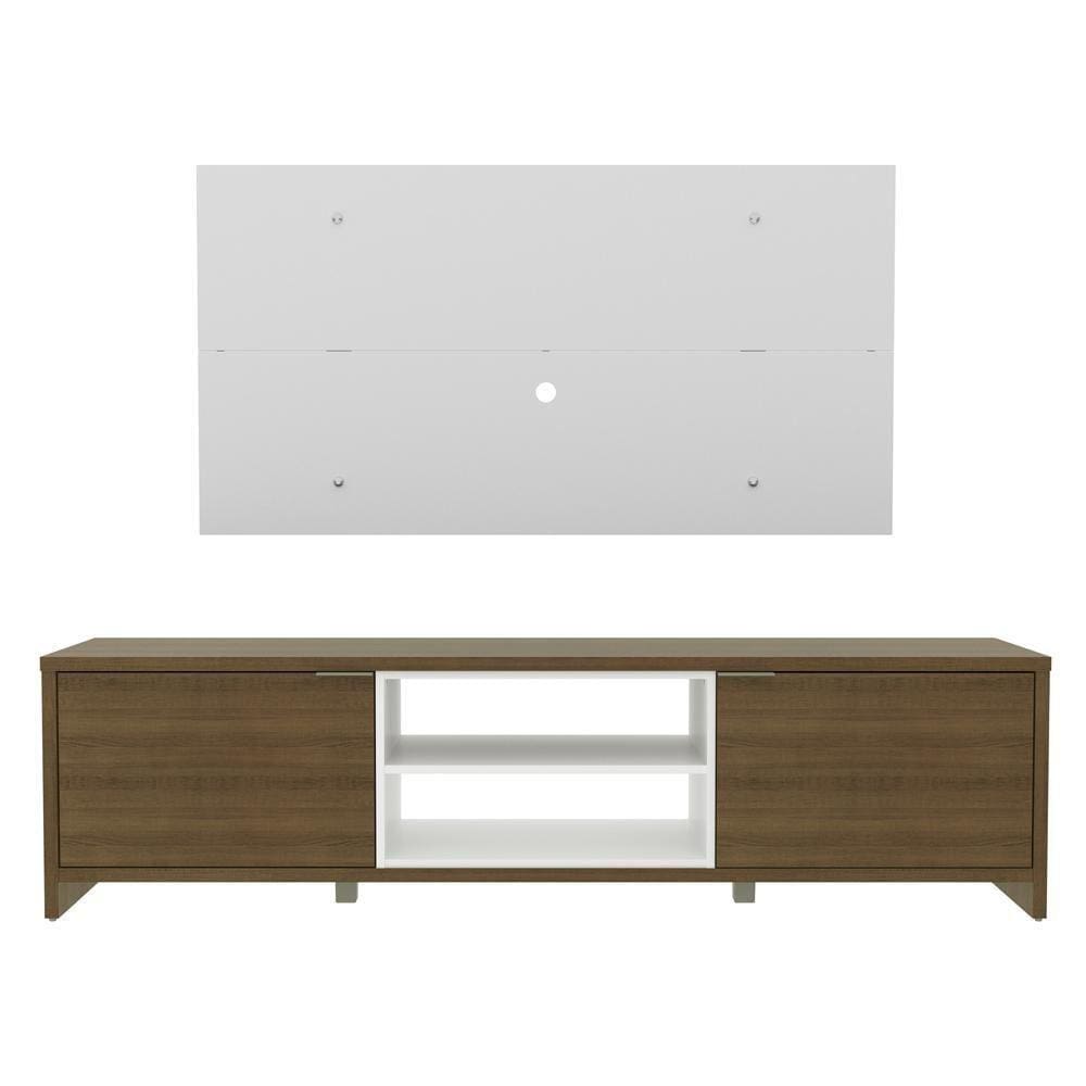 Conjunto Sala de Estar Madesa Rack Metz e Painel
