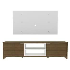 Conjunto Sala de Estar Madesa Rack Metz e Painel