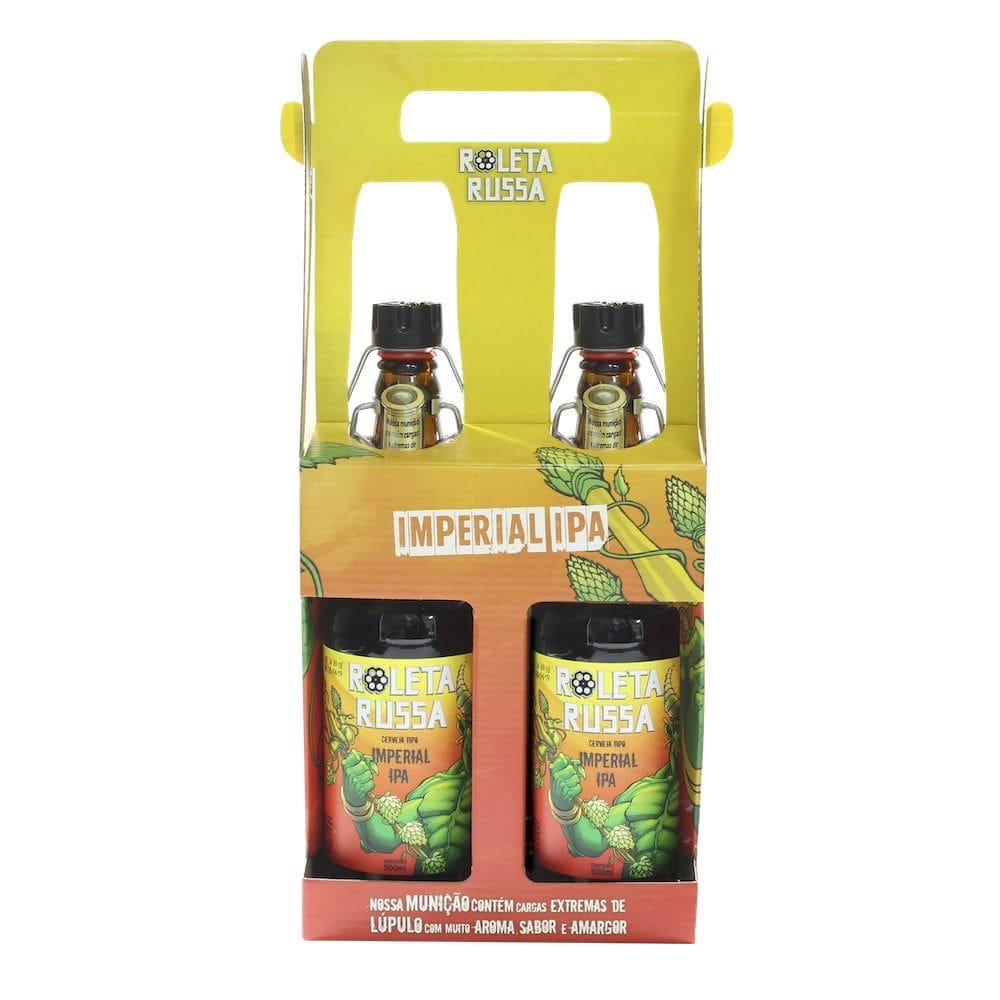 Kit presenteável 2 Roleta Russa Imperial IPA 500ml